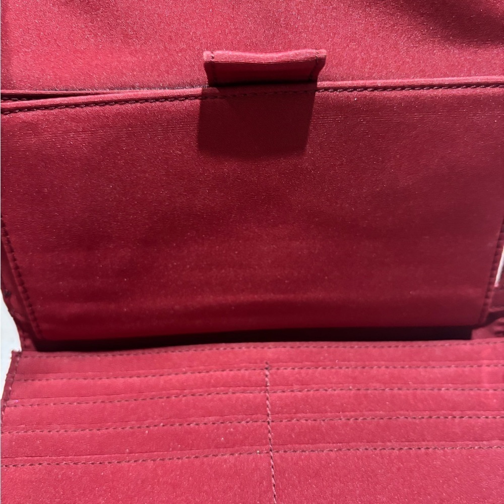 Nine West Burgundy Leather Wallet Vintage (060) - Picture 4 of 5